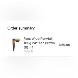 Bellami 24” Faux Wrap Ponytail Ash Brown